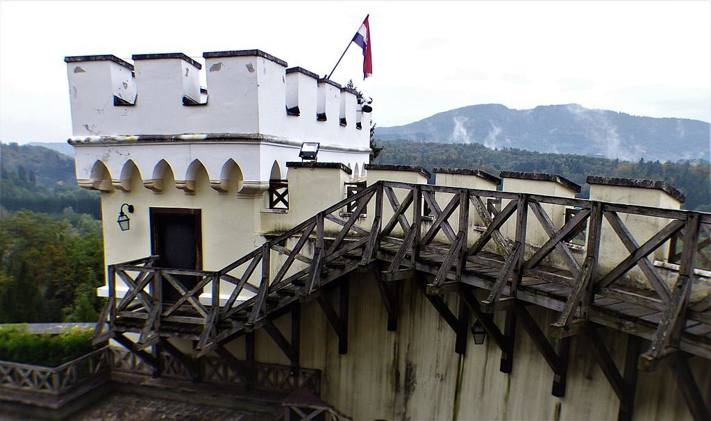 The tower at Trakoscan Castle.