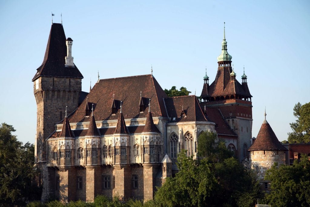 Vajdahunyad castle close view,