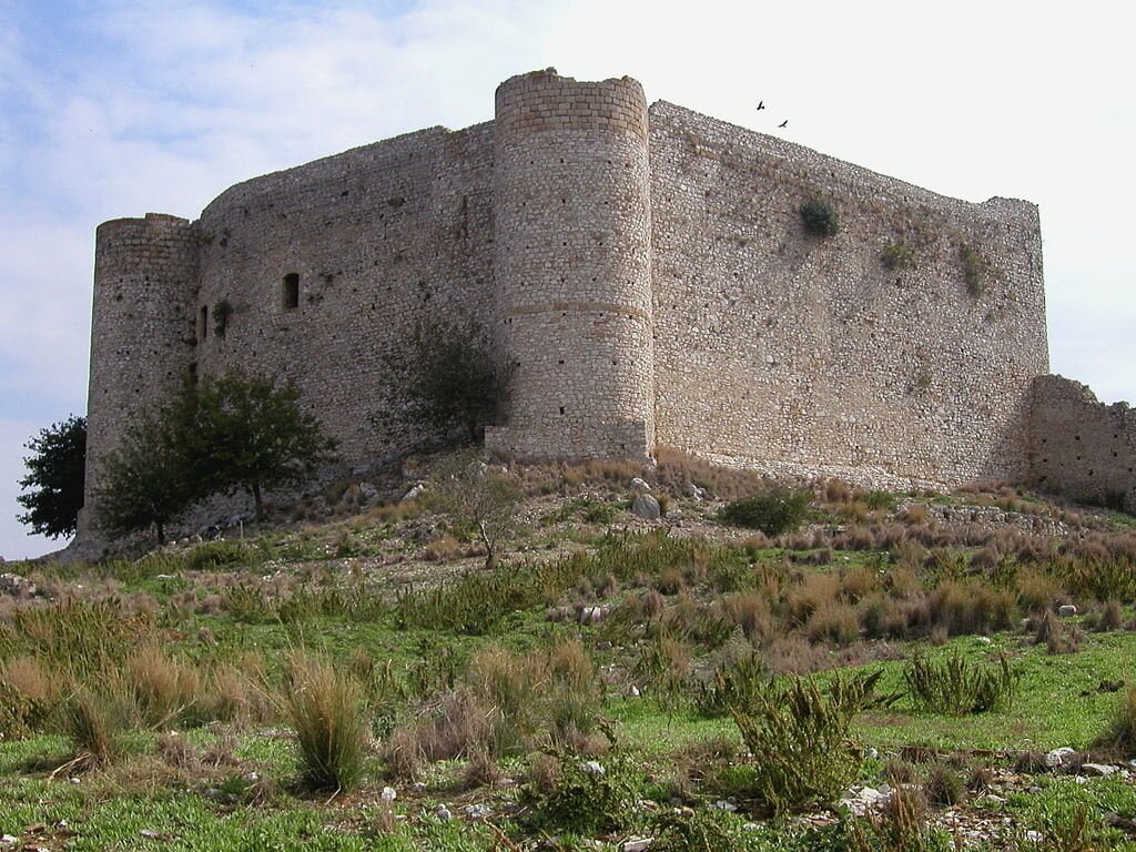 The beautiful structure of Chlemoutsi Castle.