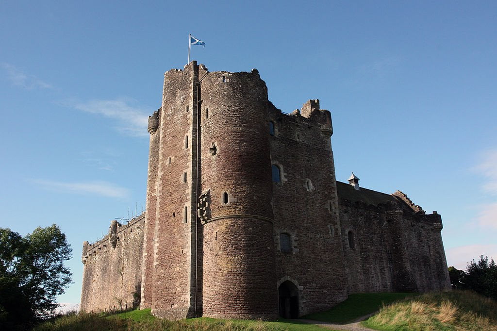 Entrance view to Doune Castle.