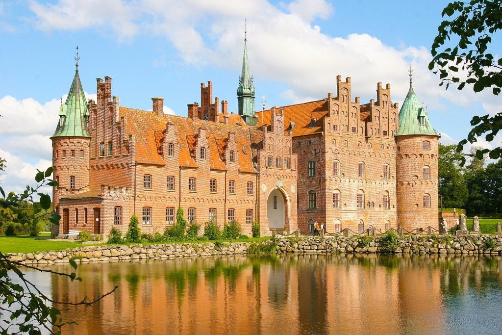 The beautiful Egeskov Castle.