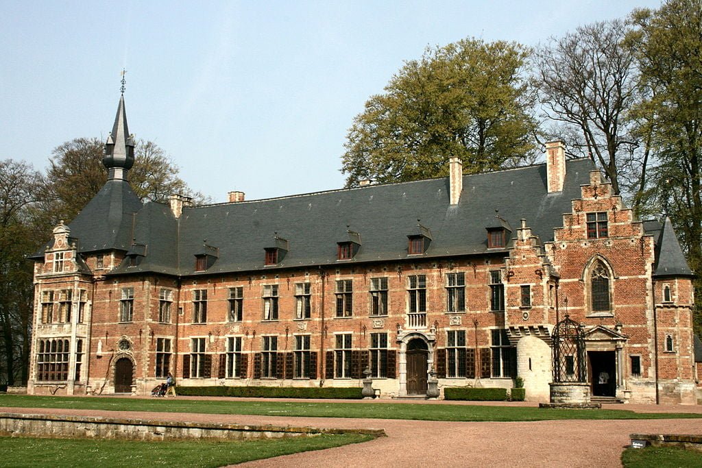 The beautiful architectural details of Groot Bijgaarden Castle.