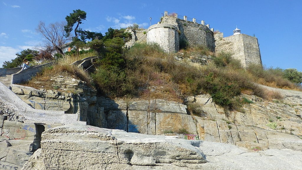 The stairs to Kavala Castle.