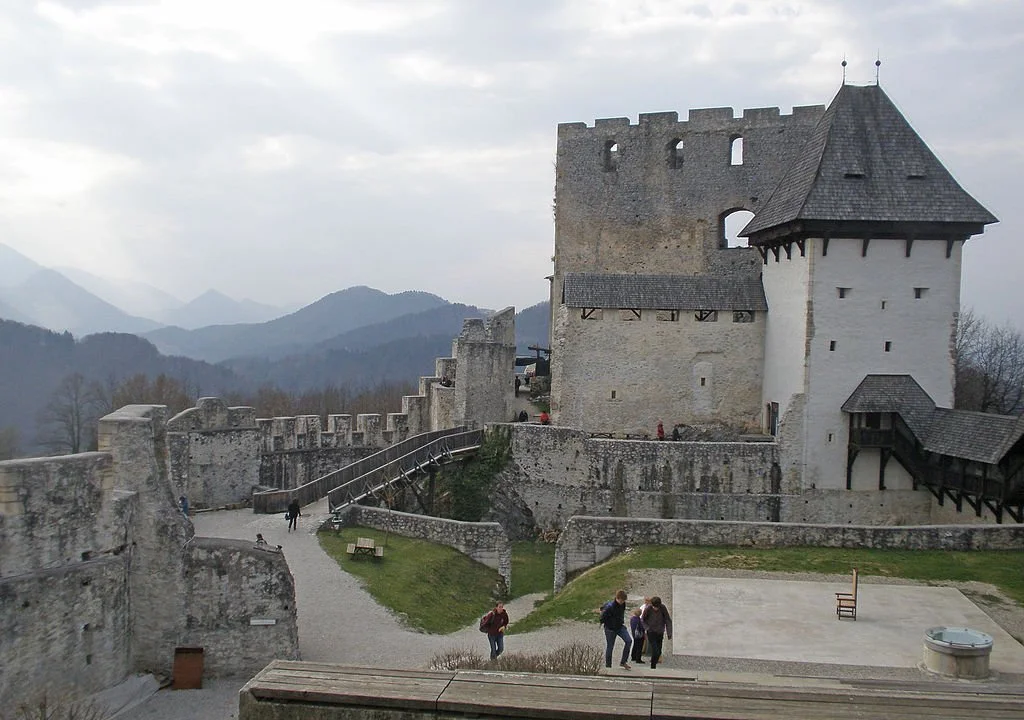 The interior view of Starigrad Fortress. 