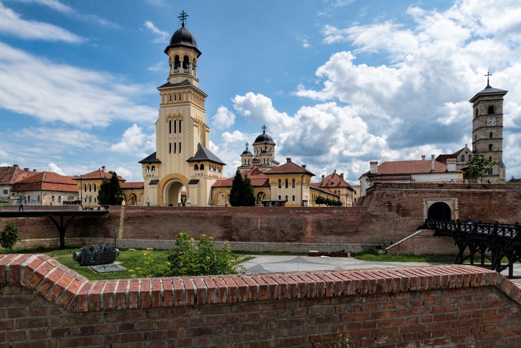 Alba Carolina Fortress' sight from afar. 