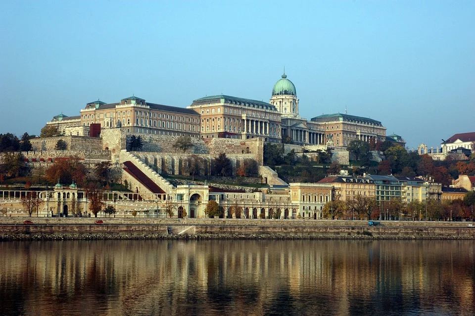Buda Castle's view from across the water.