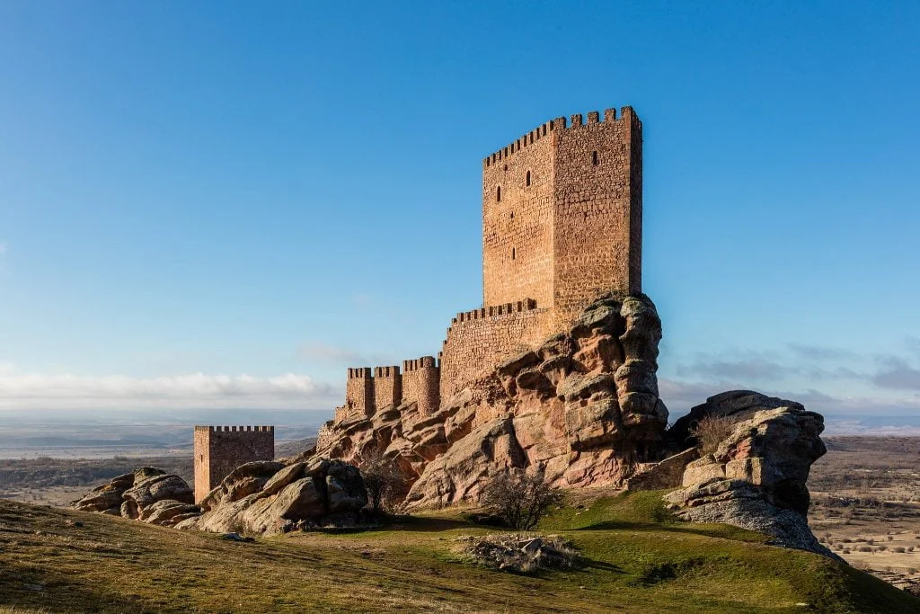 The stunning view of Zafra Castle.