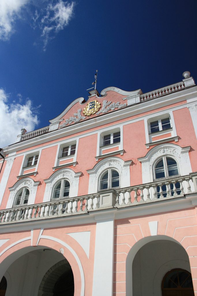 A closer look of Toompea Castle's structure.