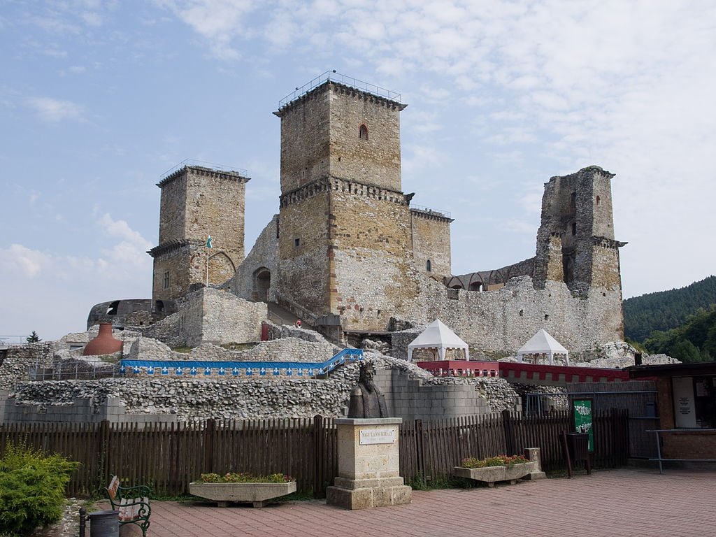 The strong foundation of Diosgyor Castle.