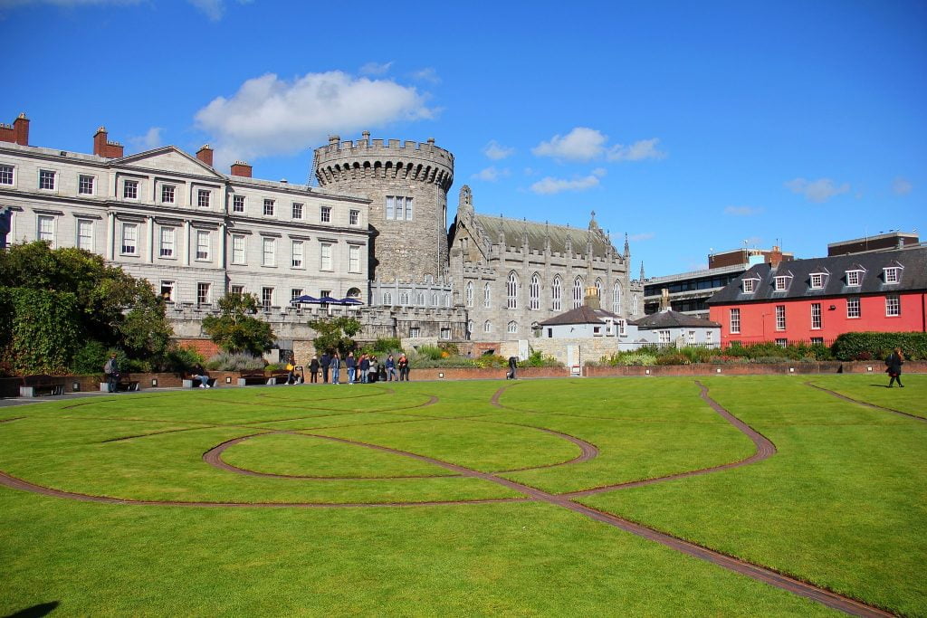 Front view of Dublin Castle.