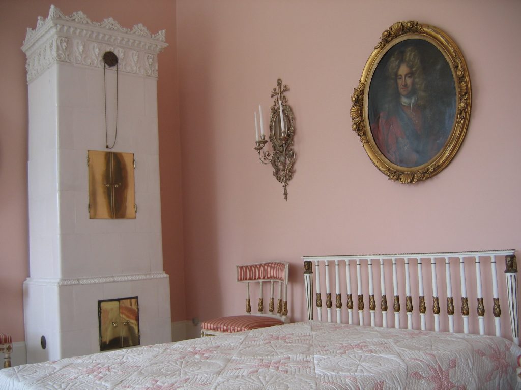 Egeskov Castle's bedroom interior.
