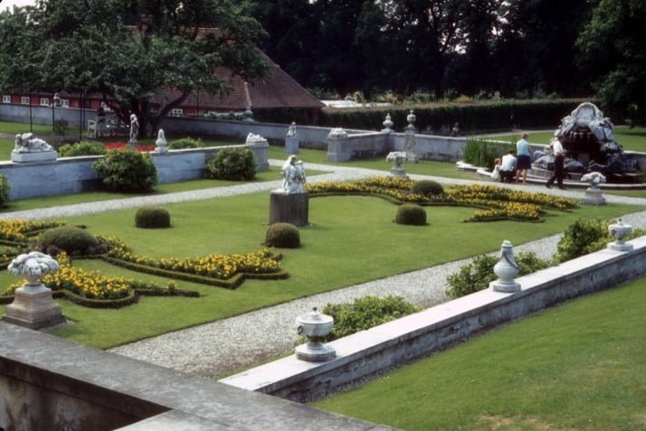 Baroque garden at Fredensborg Palace.