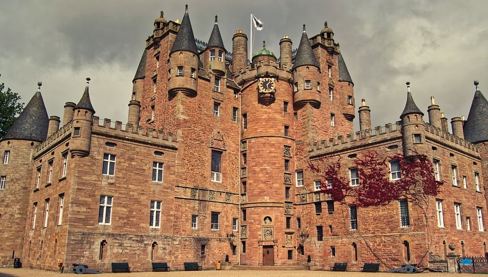 Old but magnificent Glamis Castle.