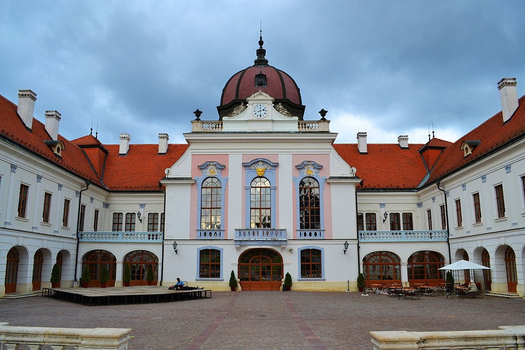 The beautiful facade of Godollo palace.