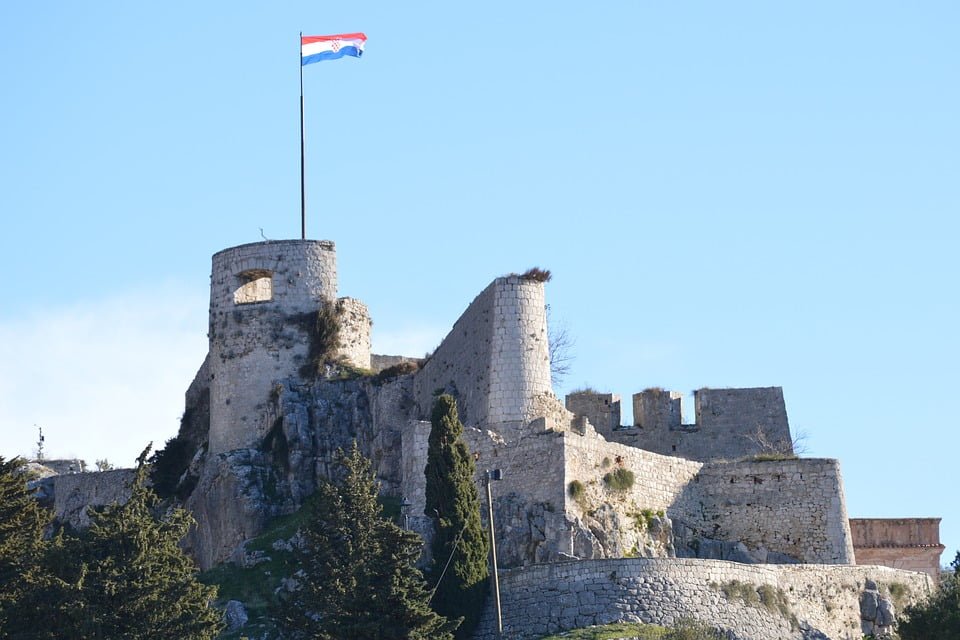 The ruins of Klis Fortress.