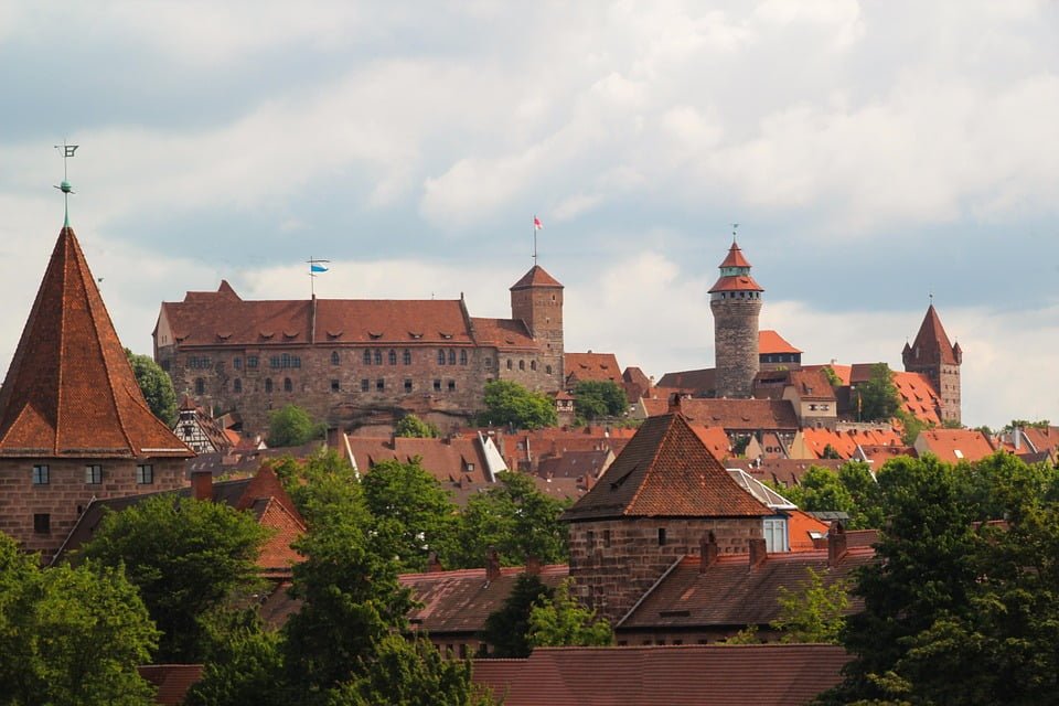 A picturesque view of Nuremberg Castle. 