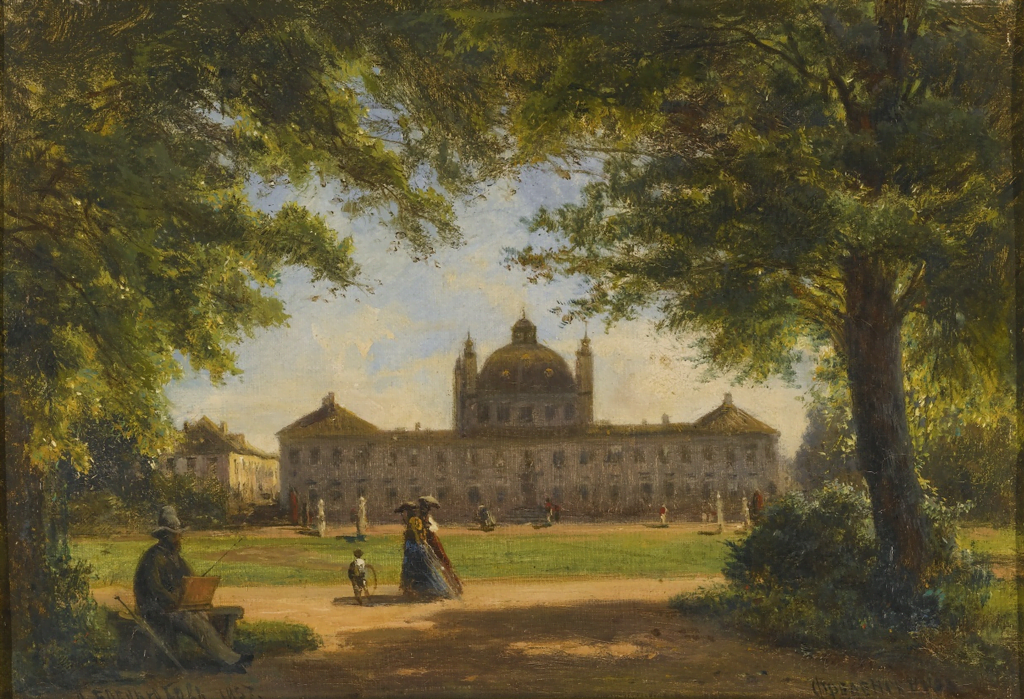 Painting of Fredensborg Palace in 1867.