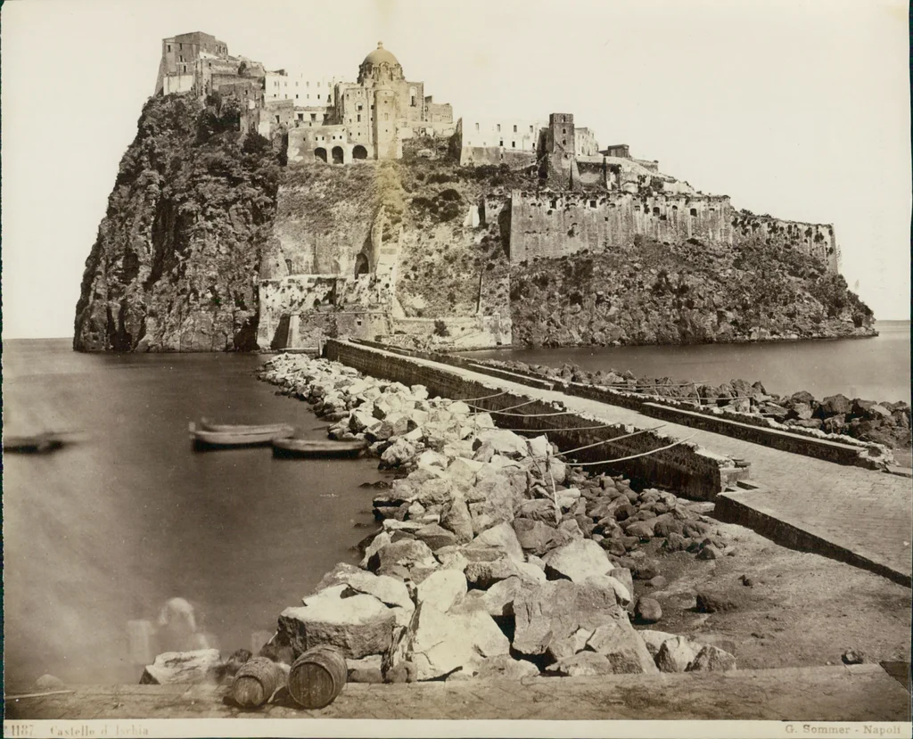 Castello Aragonese in the 1880s.