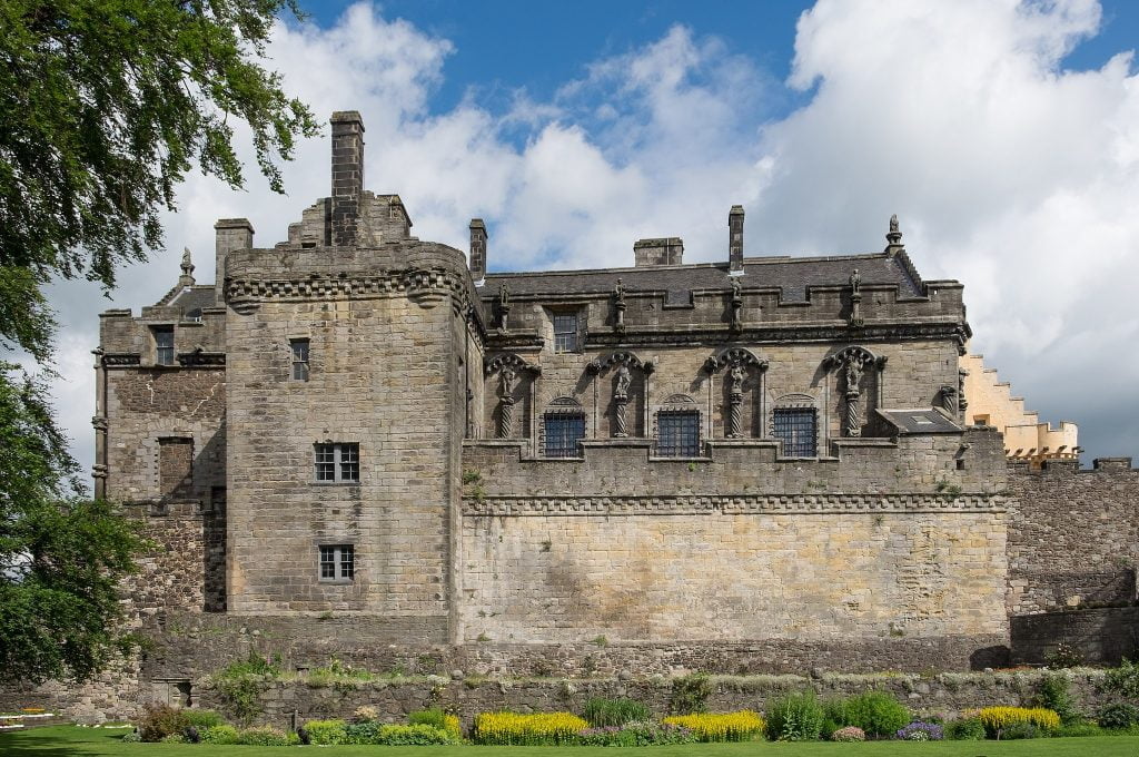 A view of Stirling Castle's architectural structure. 