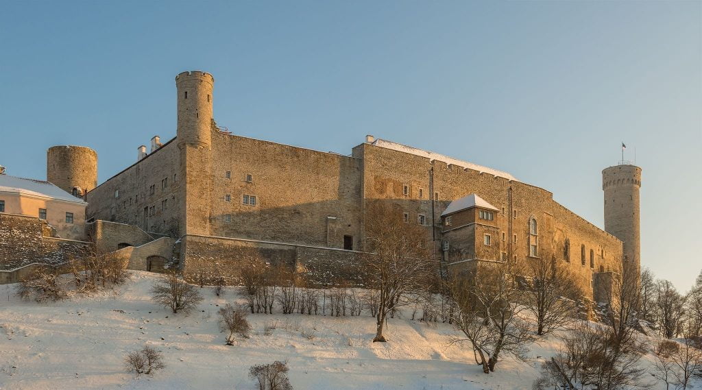 Winter season at Toompea Castle.