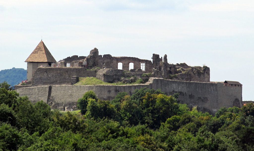 The ruins of Visegrad Castle. 