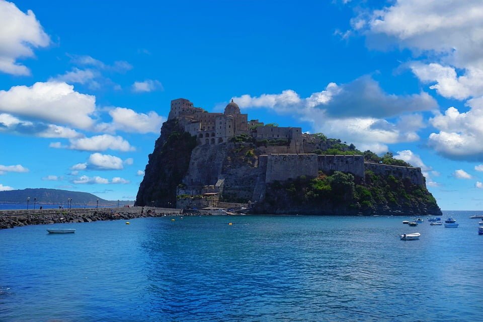 The ruins of Aragonese Castle.