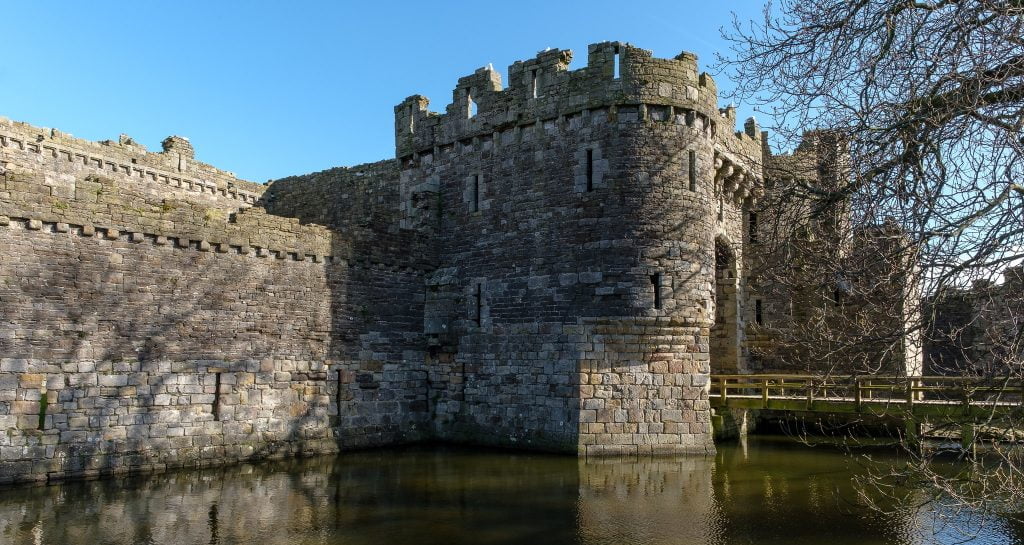 A winter view of Beaumaris Castle.