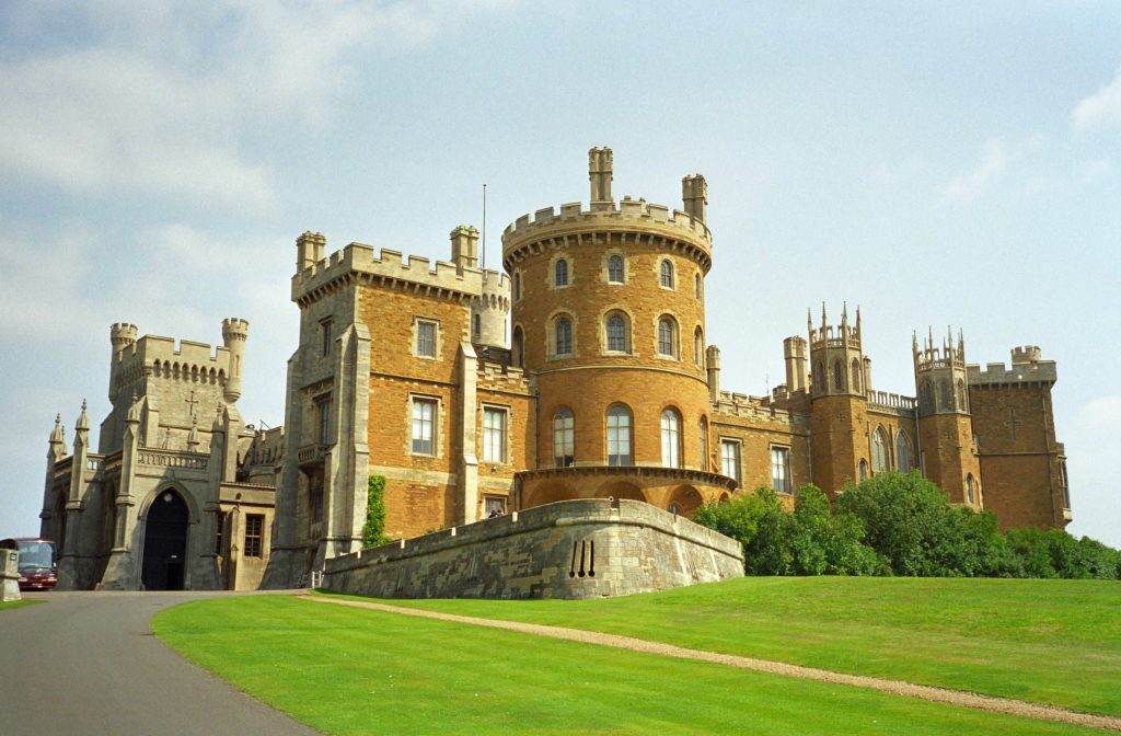 Belvoir Castle on a sunny afternoon.