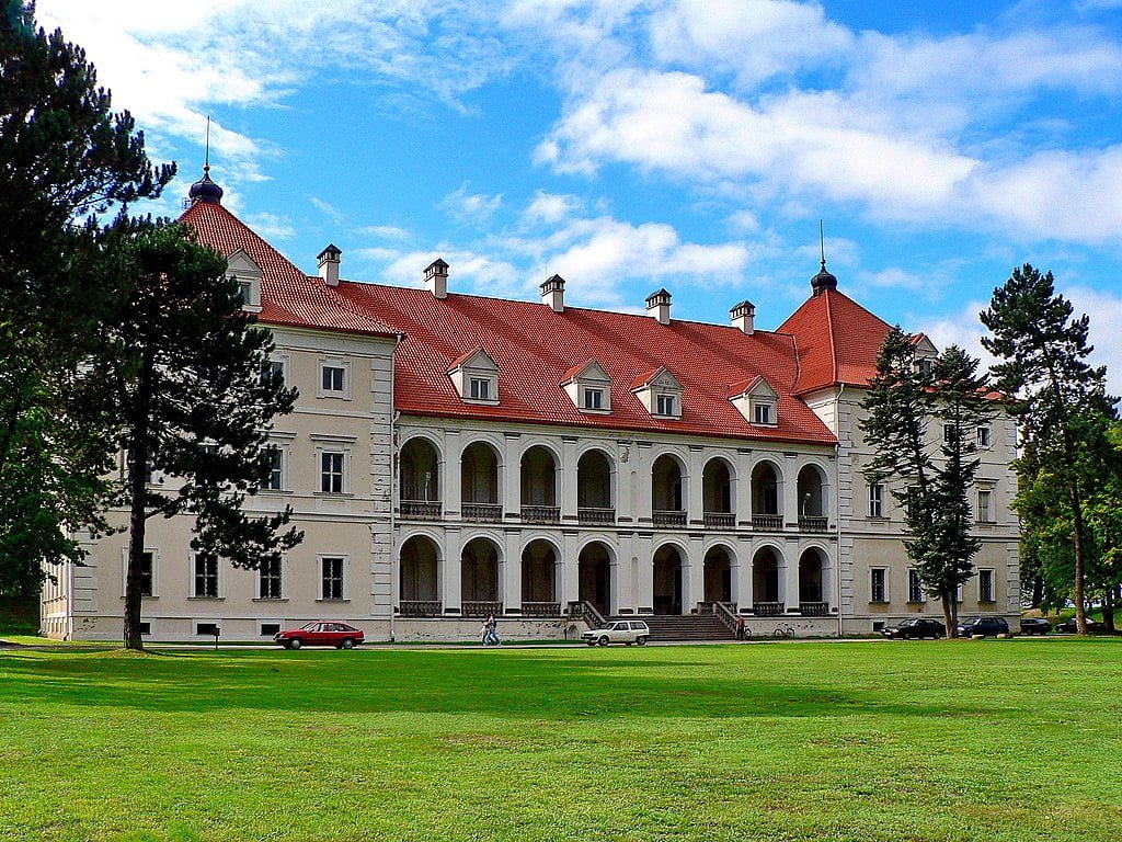 Birzai Castle on a sunny day.