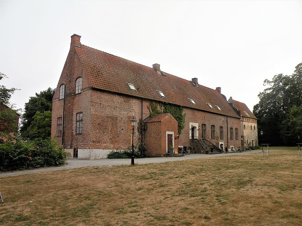 Borgeby Castle's side view.