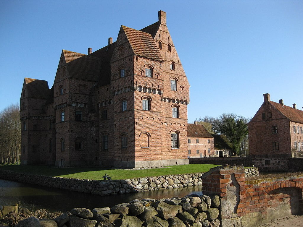 The captivating structure of Borreby Castle.