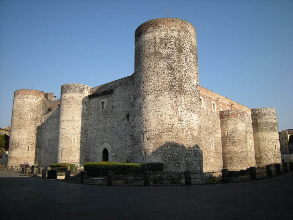 Castello Ursino in downtown Catania.