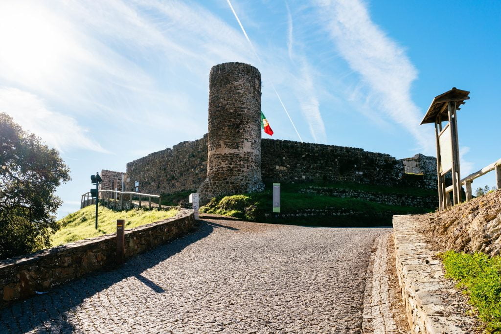 The entrance view to Castle of Aljezur.