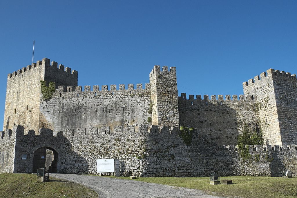 The dominating ruin of  Castle of Montemor-o-Velho.