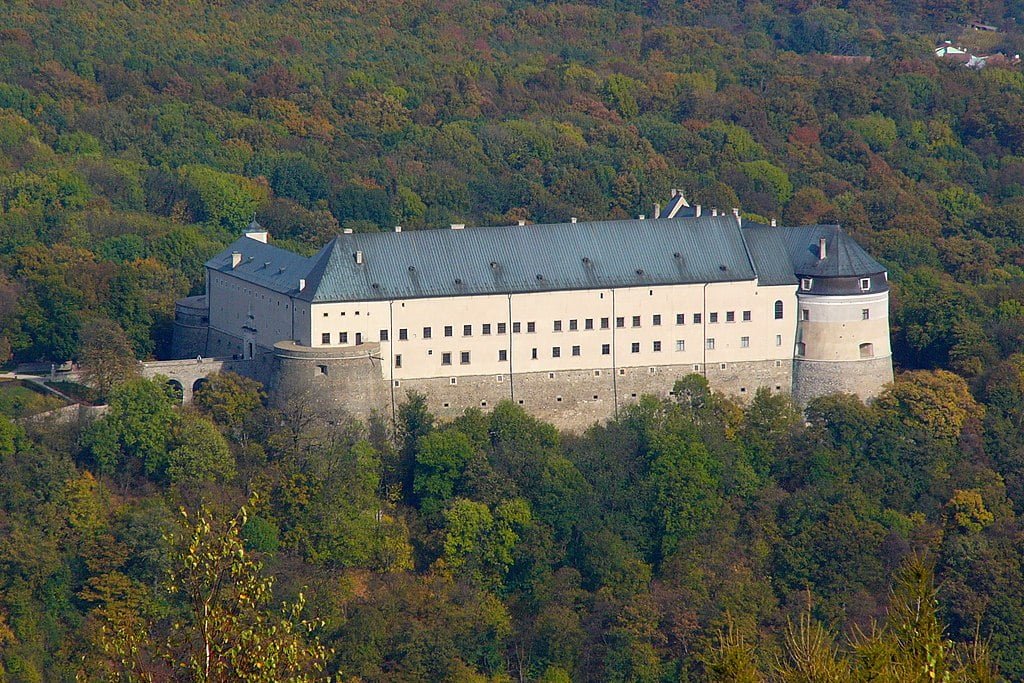 Cerveny Kamen's view from afar.