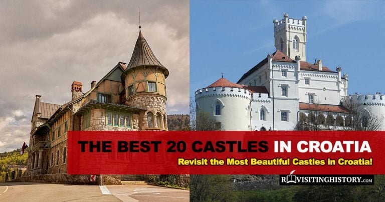 featured image of 20 best castles in croatia displaying two of them