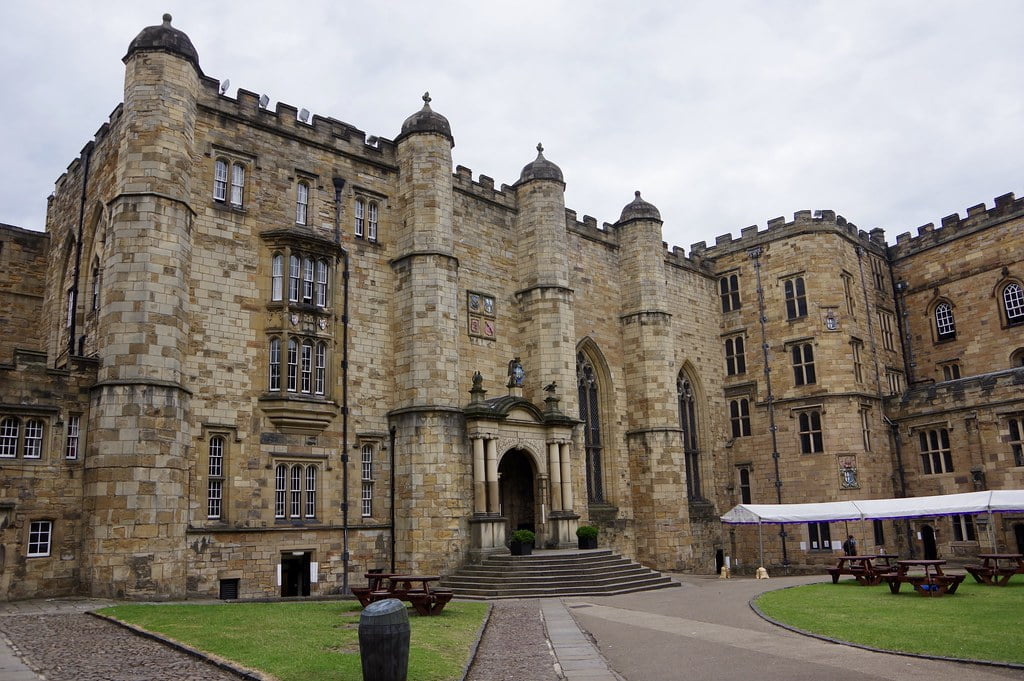 The gorgeous stonework of Durham Castle.