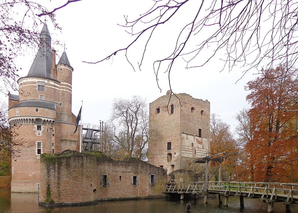 A haunting autumnal setting for the ruins of Duurstede Castle.