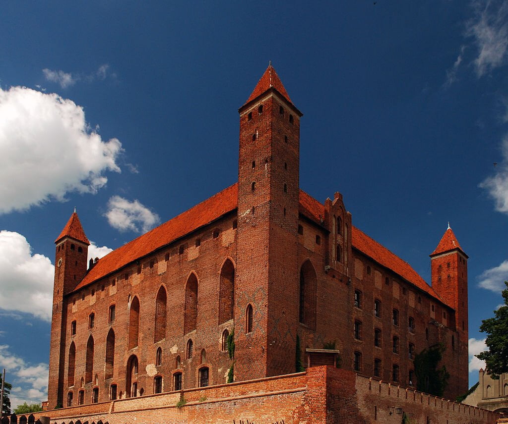 The stunning view of the structure of Gniew Castle.