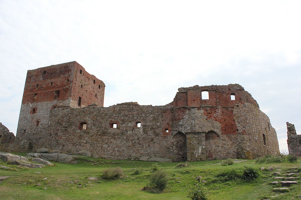 The Hammershus Castle ruins.