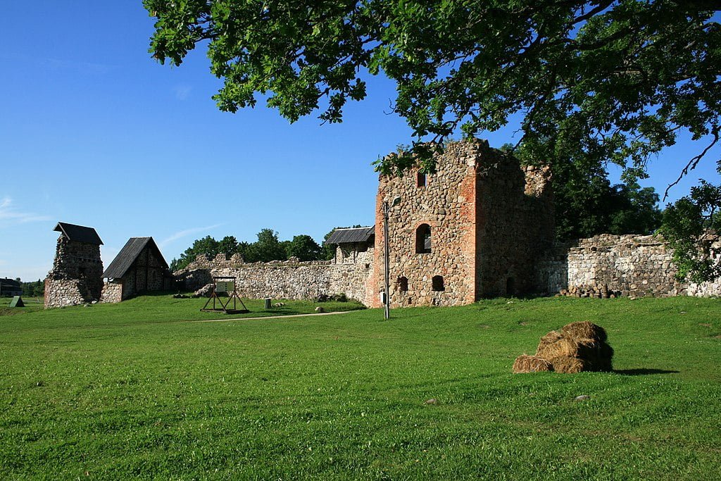 The unfinished Karksi-Nuia Castle.