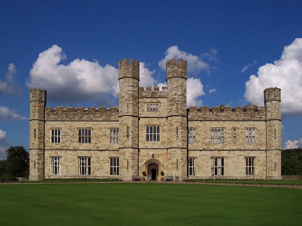 Leeds Castle’s front facade.