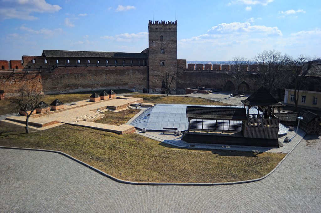 The castle grounds of Lutsk Castle.