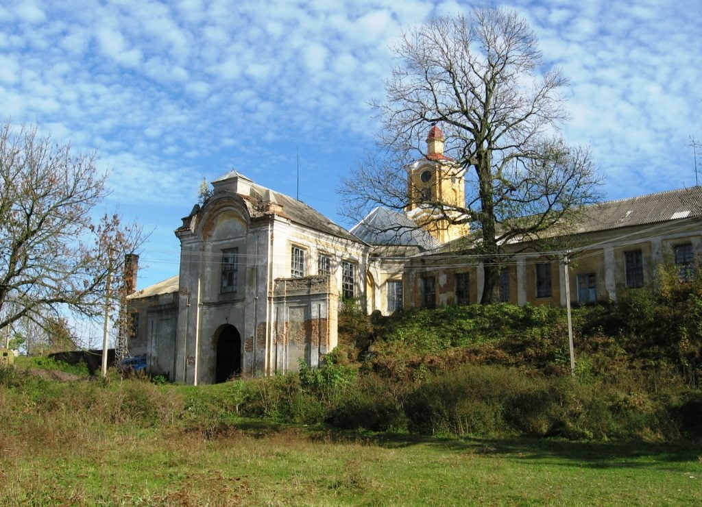 The beautiful facade of Olyka Castle.