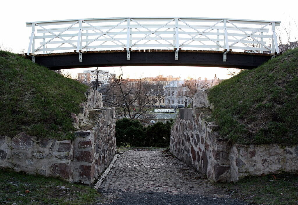 The ruins of Oulu Castle.