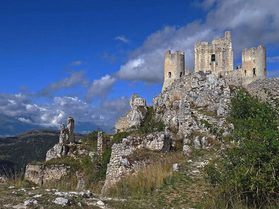 The ruins of Rocca Calascio.