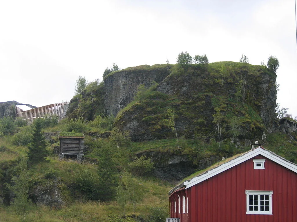 The remains of Sverresborg Castle.