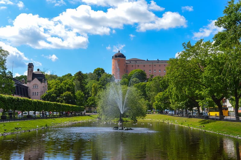 Uppsala Castle in downtown Uppsala, Sweden.