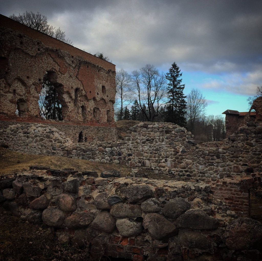 The stone fortification of Viljandi Castle.