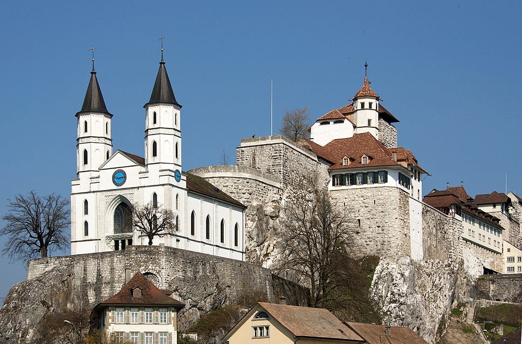 Aarburg Castle's view at the top.